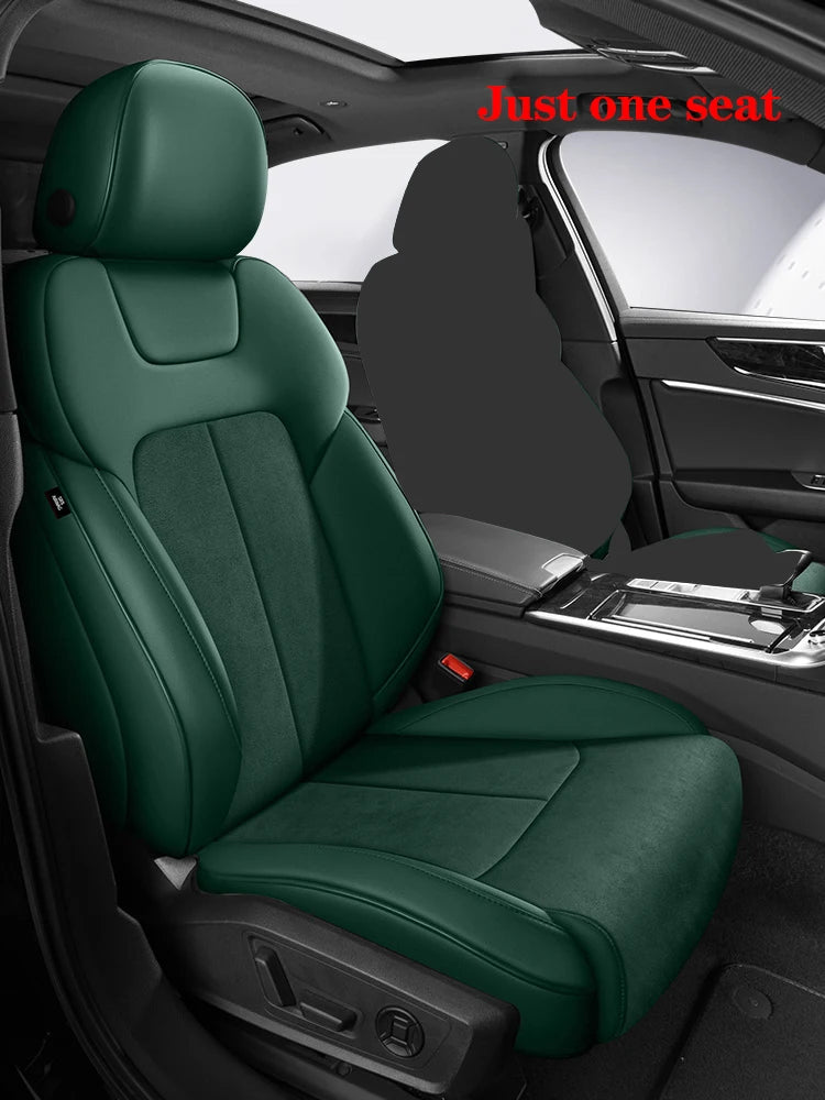 fundas de asiento de coche para Audi A5 Sportback, 2010-2015, 360 ° Surround, 100% Fit, gamuza + cuero, accesorios interiores para vehículos