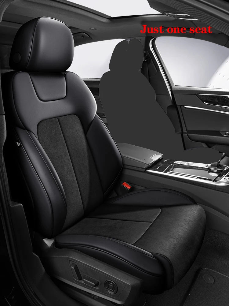 fundas de asiento de coche para Audi A5 Sportback, 2010-2015, 360 ° Surround, 100% Fit, gamuza + cuero, accesorios interiores para vehículos